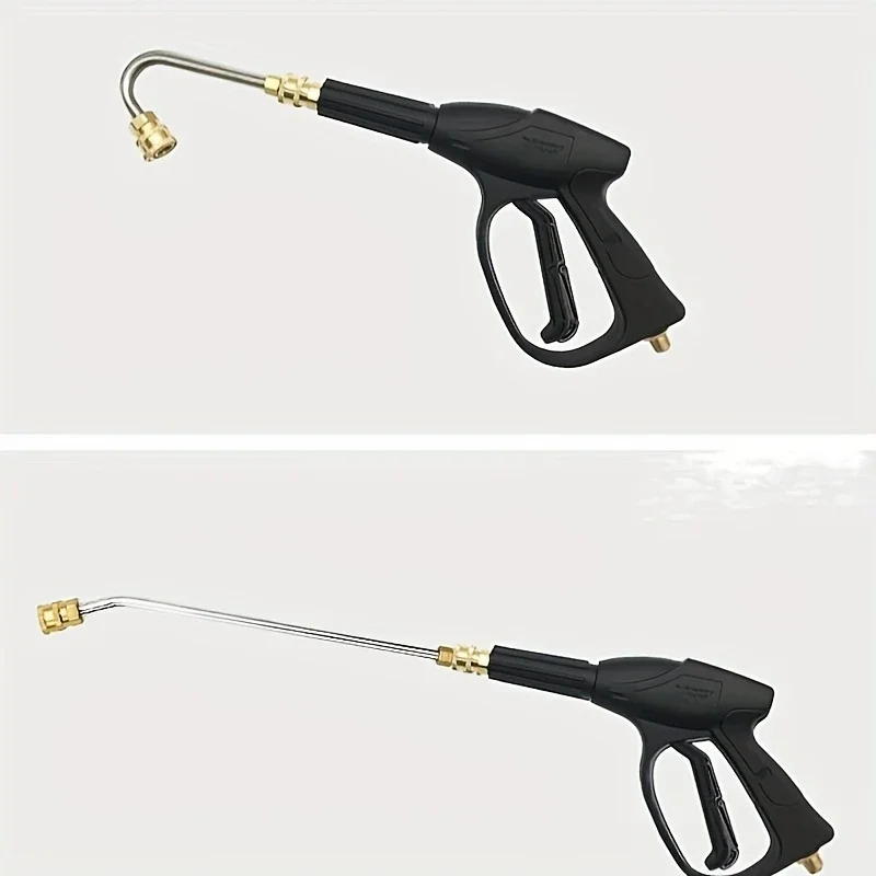 Stainless Steel High-Pressure Power Washer Nozzle, Adjustable Extension Wand Set for Efficient Vehicle & Surface Cleaning