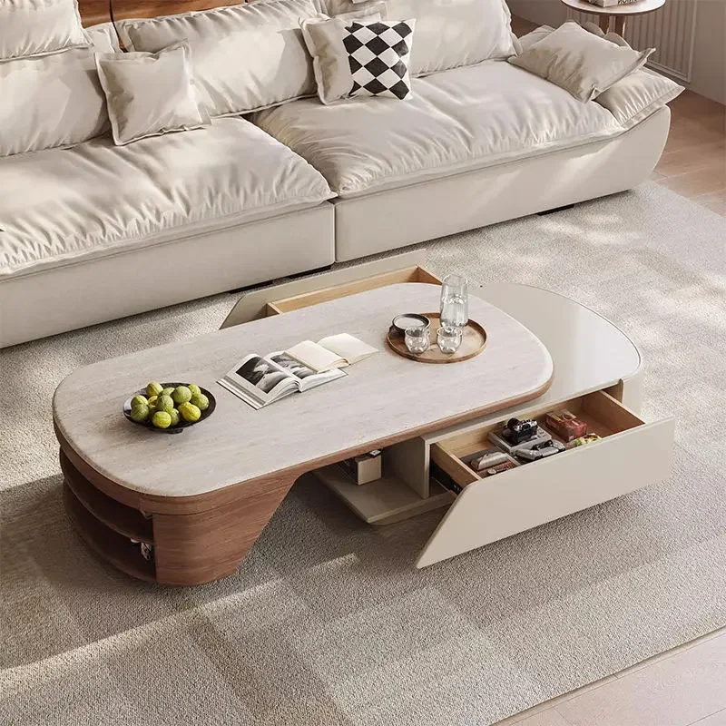 

Ornaments Aesthetic Coffee Table Multifunction Unique Floor Display Coffee Table Luxury Design Meubles De Salon Home Furniture