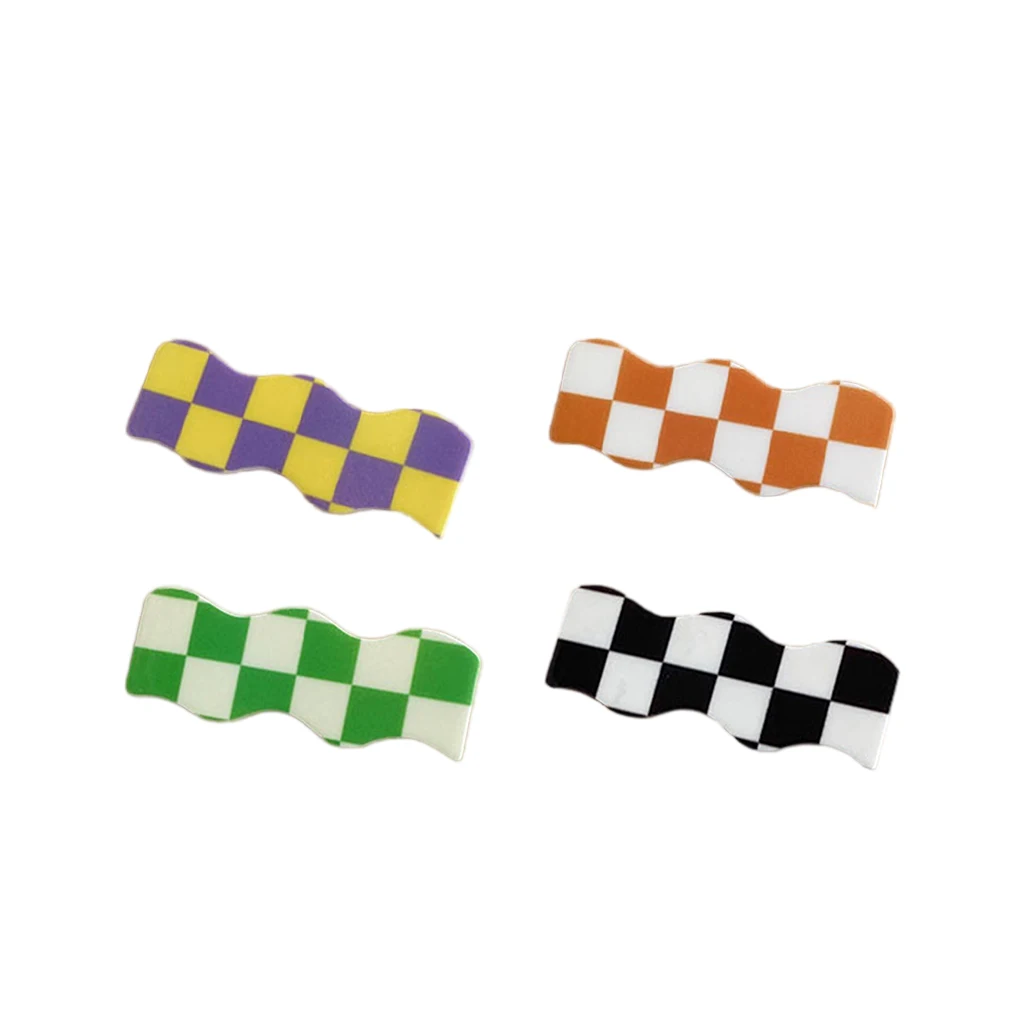 Hair Clip Hairpin Checkerboard Barrette Cute Plaid Hair Accessories Styling