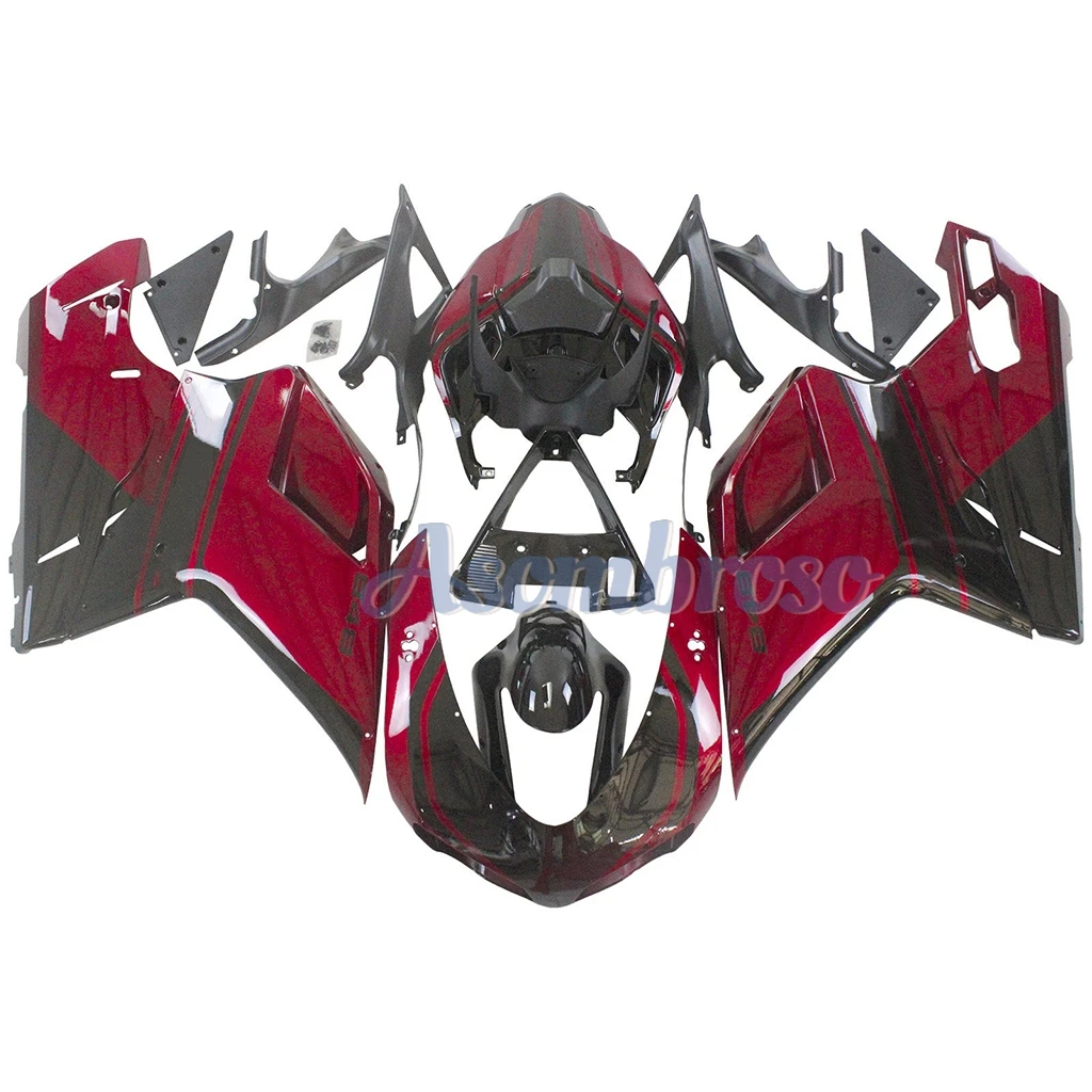 Motorcycyle Replacement Parts Shell For Ducati 848 EVO 1098 1198 ABS Bodywork Plastic Fairing Panel Kit