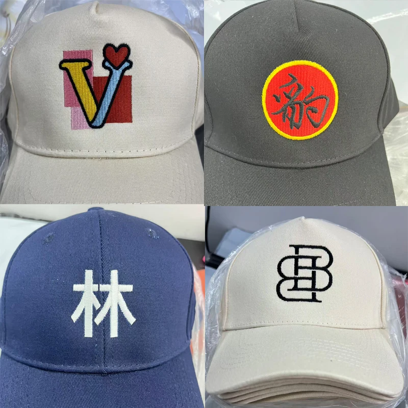 3pcs Customizable Baseball Cap With your Business Work Logo Custom Hats Cotton Breathable Team slogan DIY Print Embroidered Caps