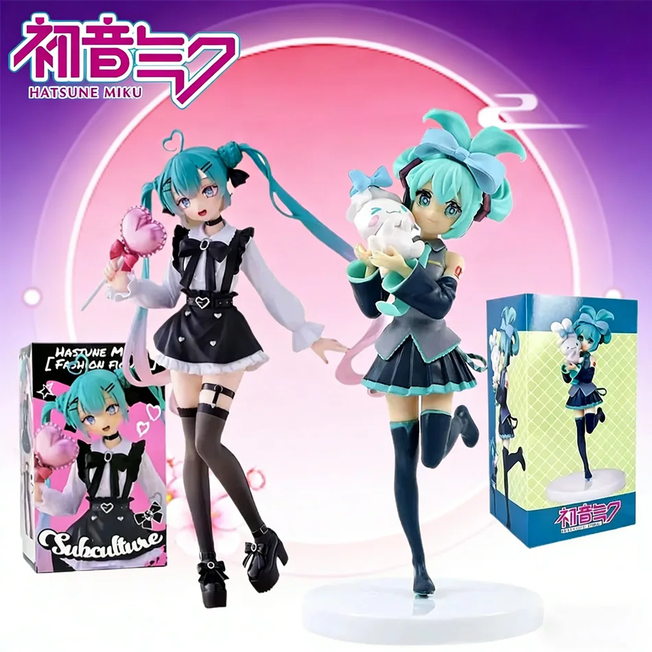 Figura Coleccionable de Hatsune Miku - Lindo Adorno de Escritorio, Juguete de Anime de PVC, Regalo Ideal para Niñas, Muñeca de Acción Miniatura