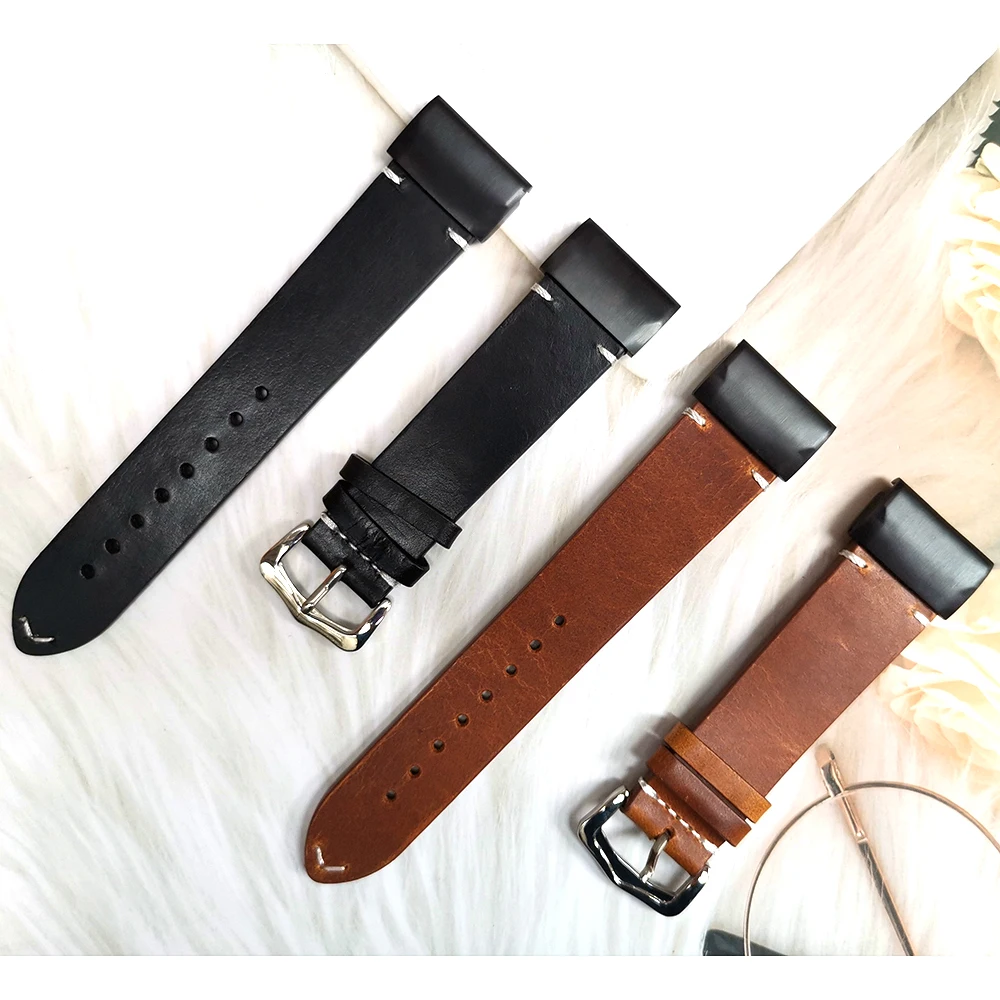 26mm 22mm Leather Watch Band Strap For Garmin Fenix 6 6X Pro 5 5X Plus TACTIX DELTA 935 945 Wristband Quick Fit  Bracelet Correa