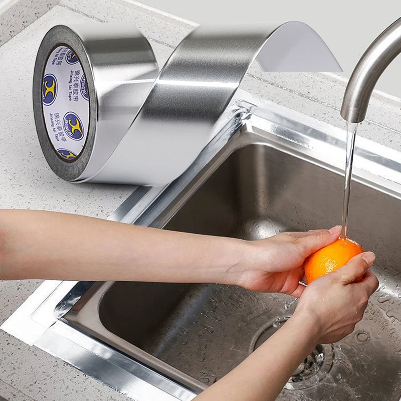 

High-temperature aluminum foil tape, greaseproof, anti-mold self-adhesive stickers, range hood duct sealing