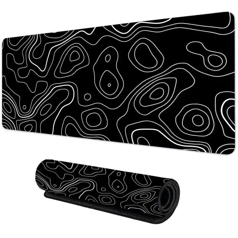 

Черные модные линии Коврик для мыши Геймер Офисные аксессуары Шкаф для ПК Игры Настольный коврик Компьютерные столы Клавиатура Игровые коврики