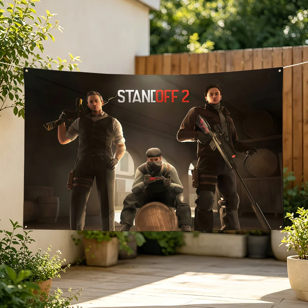 Game S-Standoff 2 Flag For Sports Matches  Games Parade Rally Holiday Festival Backyard Balcony Club Bar Decor