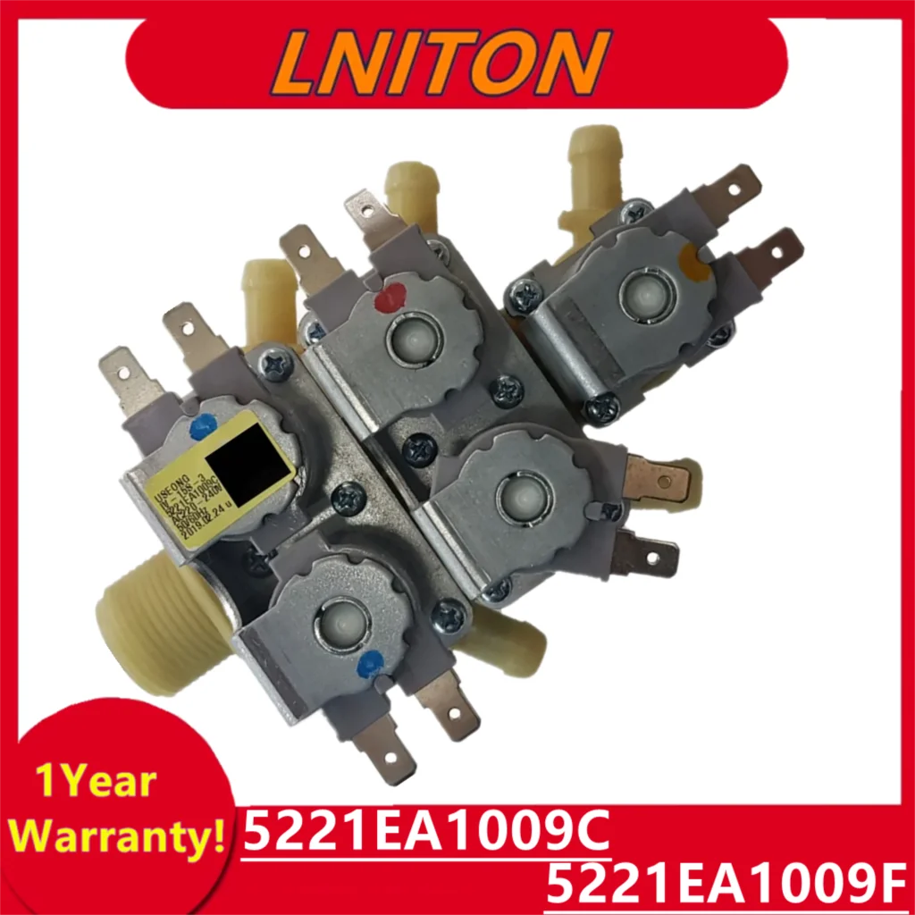 for  Washing Machine Parts inlet solenoid valve 5221EA1009C USEONG-ECO IV-15S-3 5 inlet valves F1103RDP  WD11VBS6   WD11DBS6