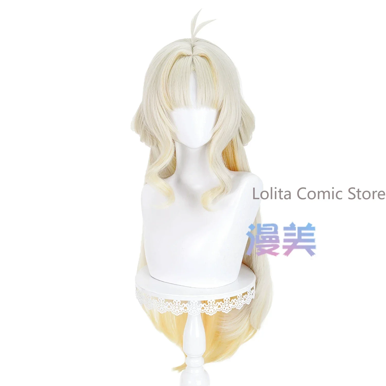 Anime Wuthering Waves Suisui Comic Con Shooting Prop Cosplay Wig Heat Resistant Synthetic Hair Adorn Costume With Wig Cup Gift