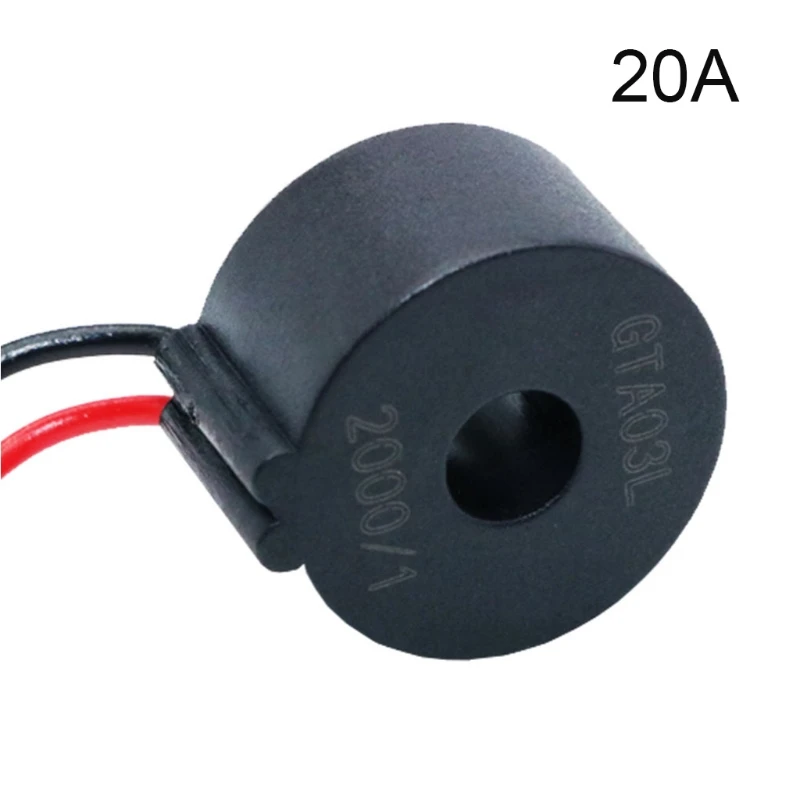 High-performance Mini Ct Current Transformer Ac Micro Coils Precision Lead Wire 5A/20A/30A/50A with Red Black 2 Cables