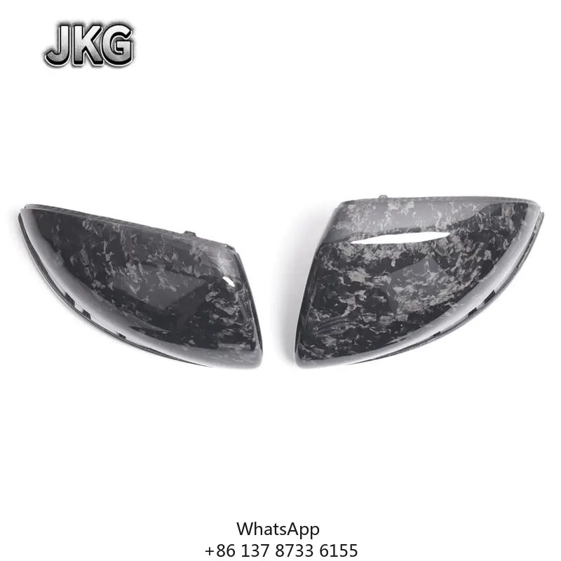 

JKG W205 Dry Forged Carbon Fiber MIRROR COVER For Mercedes W205 W213 W222 GLC LHD Side Mirror Cover