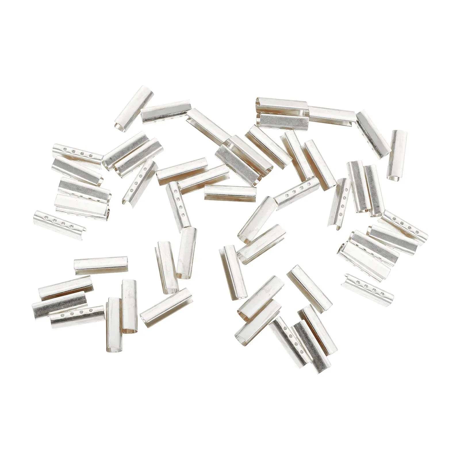 

150Pcs Shoelace Tips Metal Rope Buckles Shoe Lace Caps for Lace Repair DIY Customization Smooth Safe High Quality Metal