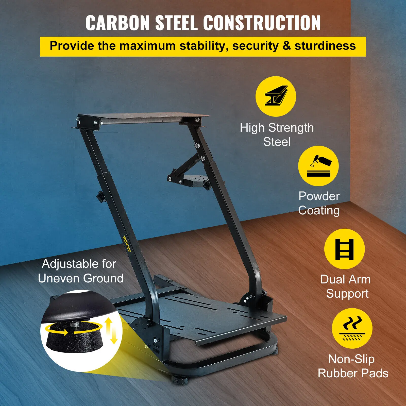 VEVOR G920 Đua Giả Lập Vô Lăng Đứng Đua Bánh Xe Đứng Phù Hợp Với Logitech G27/G25/G29 Chơi Game Giả Lập bánh Xe Đứng