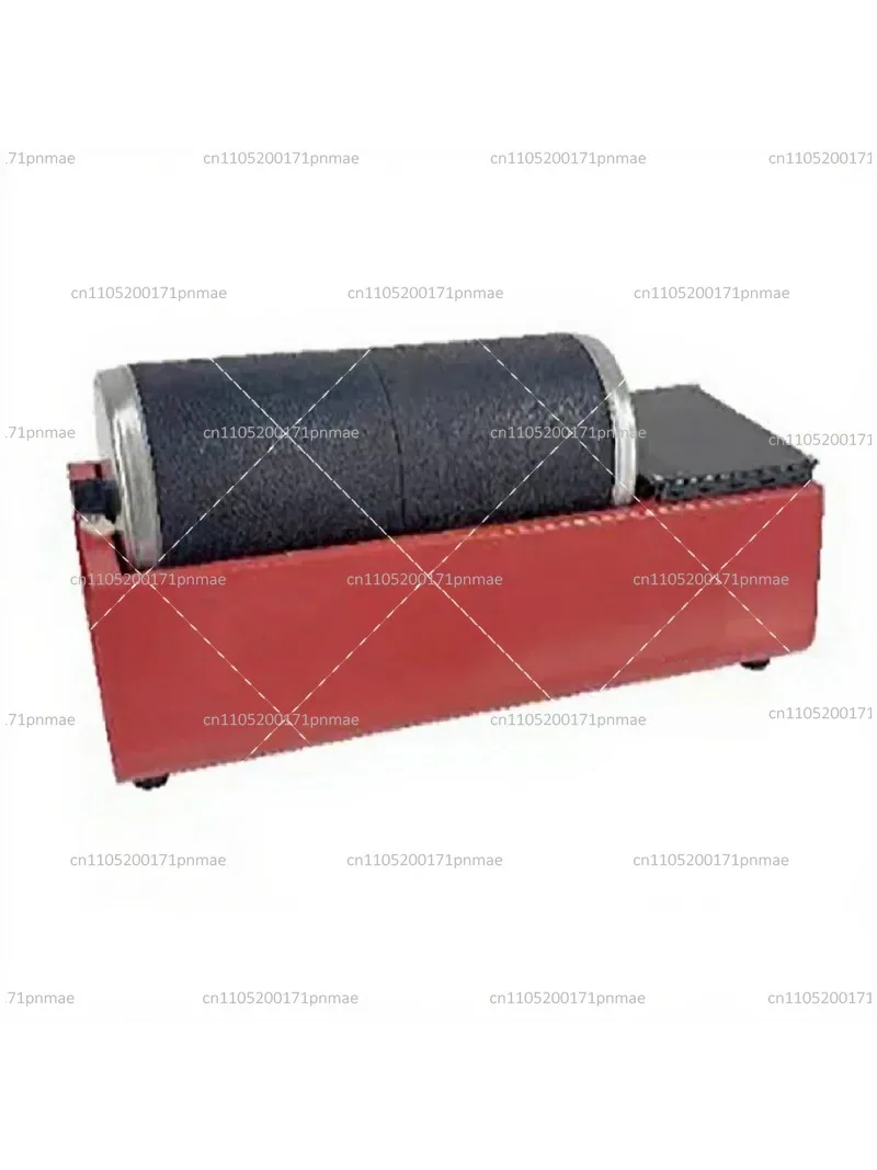 Electric Polishing Grinding Machine Double Rubber Drum Variable Speed 230V Low-Speed Rotary Polisher for Jewelry