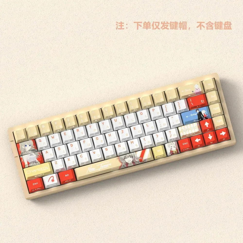 

Naho keycap cute dimensional sublimation PBT original side engraved transparent keycap