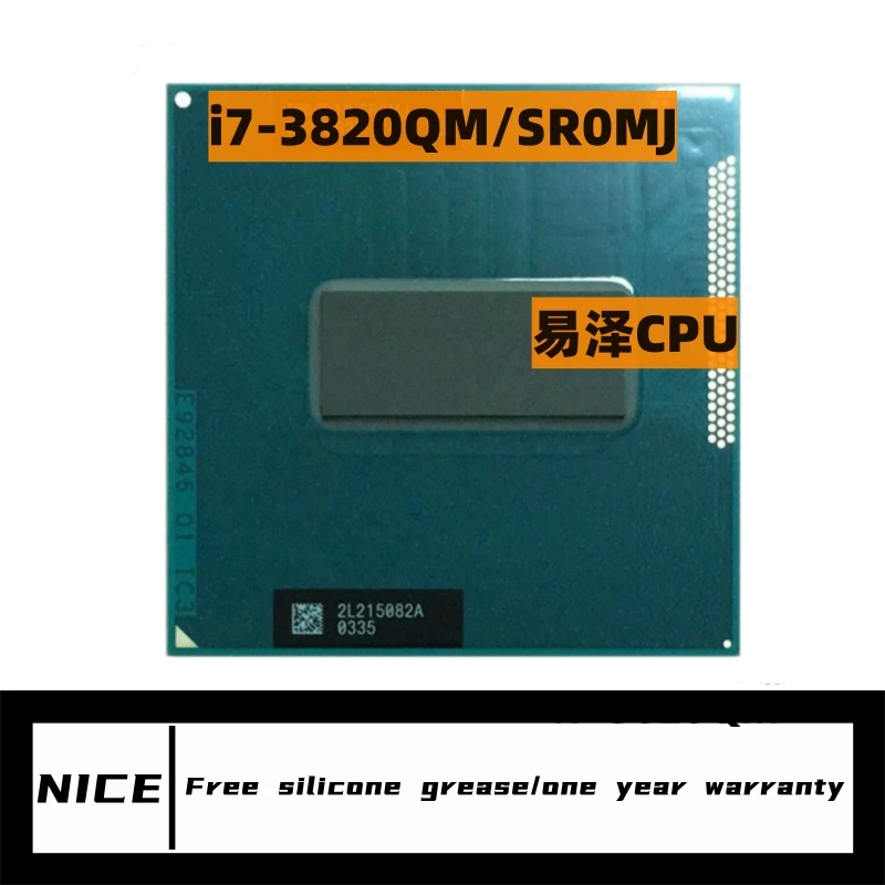 Core i7 3820QM SR0MJ 2.7GHz Quad-Core Eight-Thread Laptop CPU notebook Processor 45W Socket G2 / rPGA988B