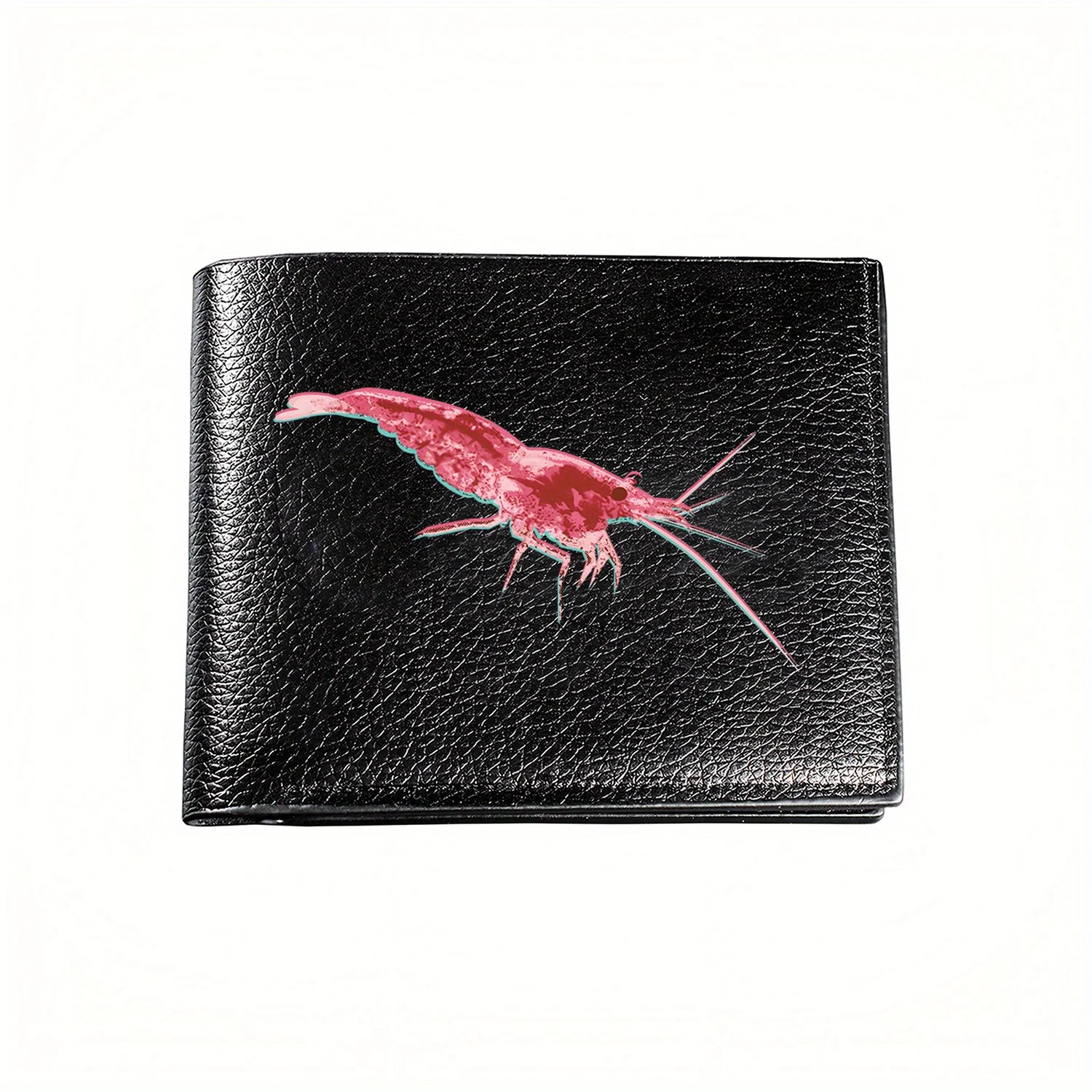 Shrimp Design Wallet for Men: Casual,Elegant,and Stylish. Premium Quality nice Wallet,Perfect Christmas Gift for Dad,Husband,or
