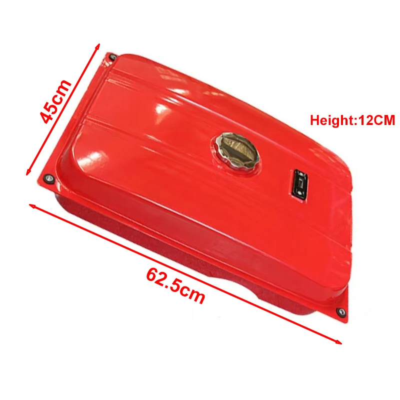 188F 5KW-8KW Gasoline Generator Accessories Fuel Tank Assembly Oil Switch Fuel Tank Cover Unit Fuel Tank Red and Black