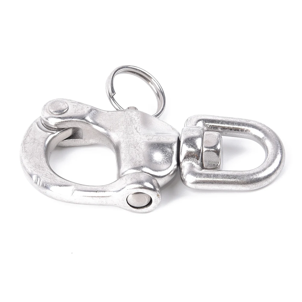 316 Stainless Steel Swivel Shackle Quick Release Boat Anchor Chain Eye Shackle Swivel Snap Hook For Marine Boat Yacht Hardware