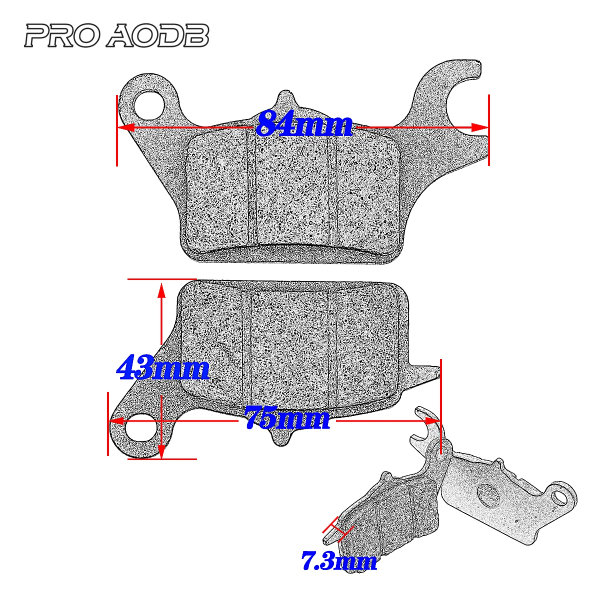 Motorcycle Scooter Original Front Brake Pad for HONDA DUNK 2015-2019 DIO110 LEAD125 2017-2020 for SUZUKI Address UK110 2017-2021