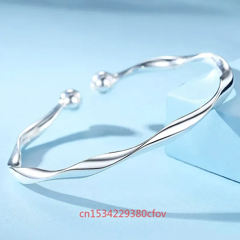 Fashion New 999Silvering Personality Bracelet Jewelry High Profile Personalized Simple Lucky Gift for Girl