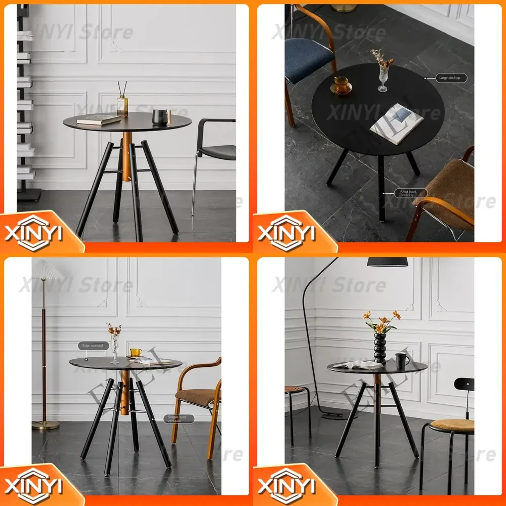 for Office Round Table for Small Apartment Living Room Dining Table Occasional Table Light Luxury Simple Modern Furniture