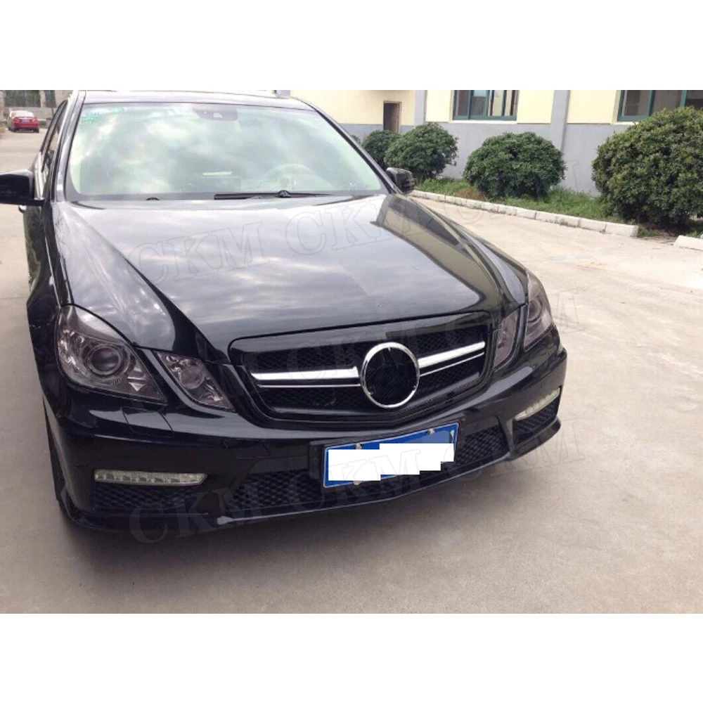 

CKMUUER Car Diamond Front Bumper Grill Grille Mesh For Benz W212 E250 E550 E350 E63 For AMG 2010-2013 Pre-Facelift Racing Grills