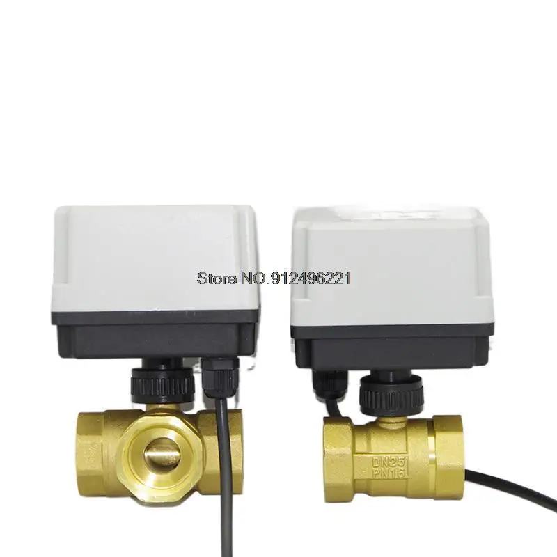 

IP67 Водонепроницаемый моторизованный шаровой кран 220 В 12 В 24 В 3 провода 2 регулируемые латунные электрические шаровые краны