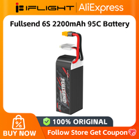 iFlight Fullsend 6S 2200mAh 95C Battery with XT60 connector for Chimera7 Pro V2 &Chimera7 Pro&Nazgul Evoque F6 O3