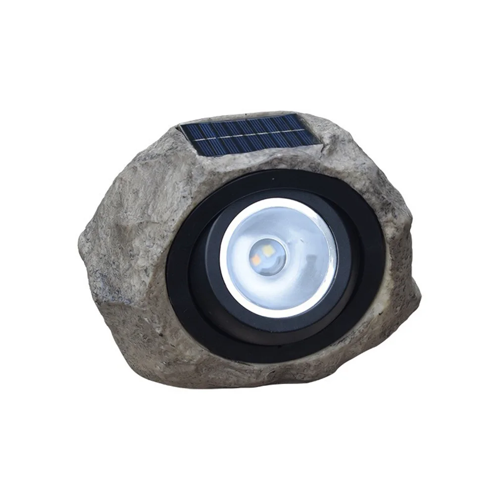 LED Solar Energy Warm Light  Outdoor Garden Lawn Decoration Waterproof Lighting Garden Spotlight Solar Simulation Stone Light