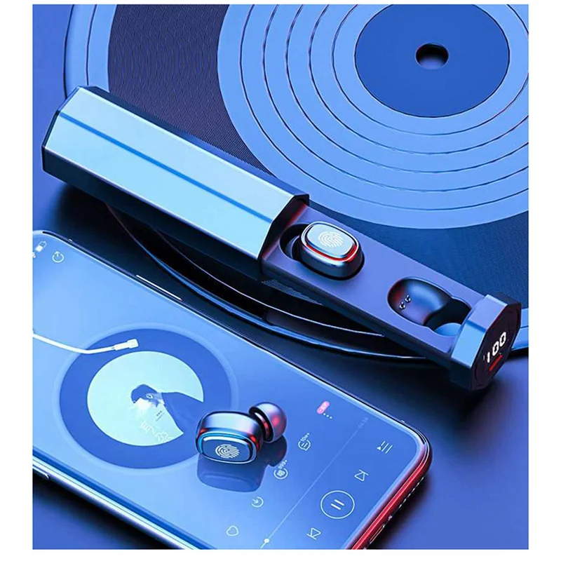A57G-A7 سماعة لاسلكية تعمل بالبلوتوث 5.0 سماعات داخل الأذن TWS الرياضة مقاوم للماء لعبة الموسيقى إلغاء الضوضاء اللمس سدادات الأذن المغناطيسية F9D