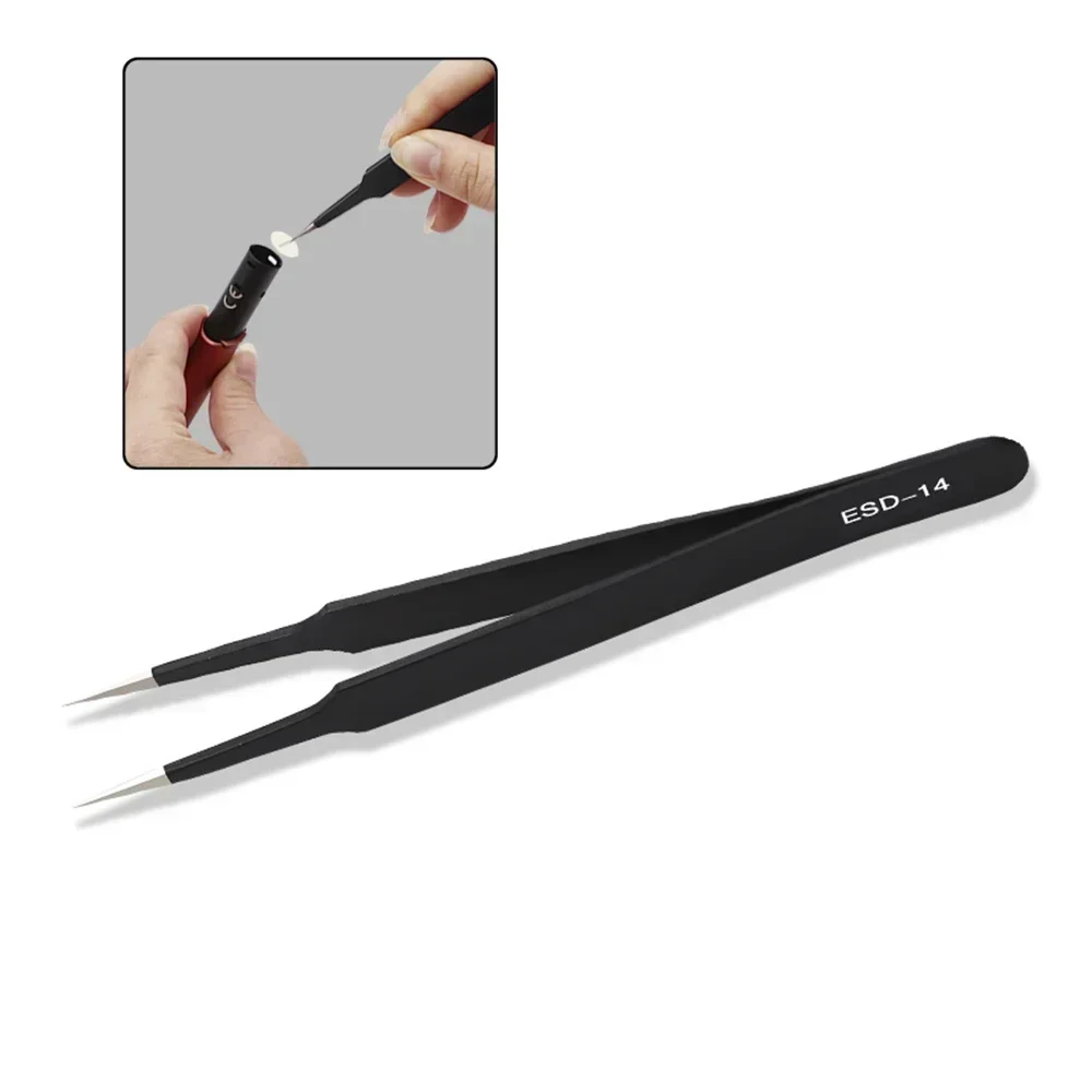 Anti-static Stainless Steel Tweezers Precision Repair DIY Tool Clip for IQOS 3.0 Duo 4.0 ILUMA for IQOS 2.4 Plus LIL/GLO Heater