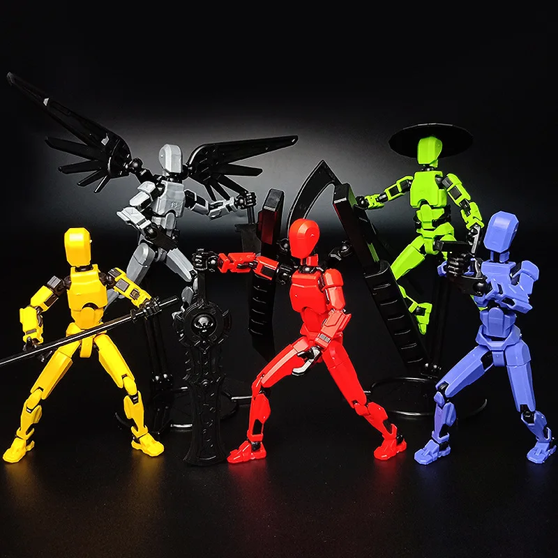 الجنود العسكريين 13 شخصيات الحركة متعددة المفاصل المنقولة محظوظ 13 نموذج ثلاثية الأبعاد مطبوعة الدمية لعبة روبوت الاطفال لتقوم بها بنفسك تجميع اللعب #1