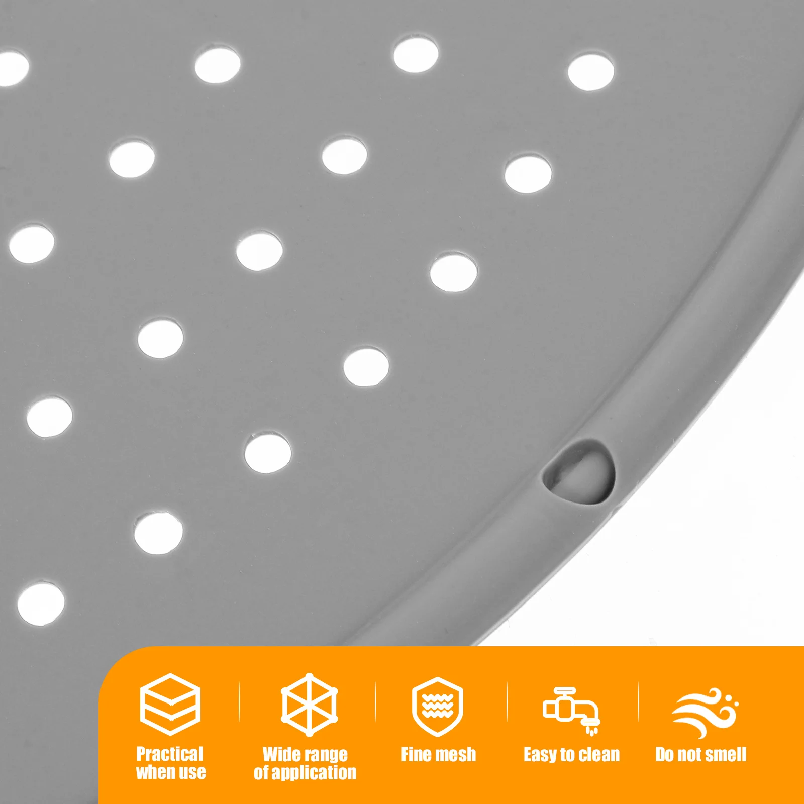 

Fine Mesh Silicone Splatter Screen Oil Guard Frying Pan Lid Handle Heat Insulation Cooking Tool Silicone Splatter Screen