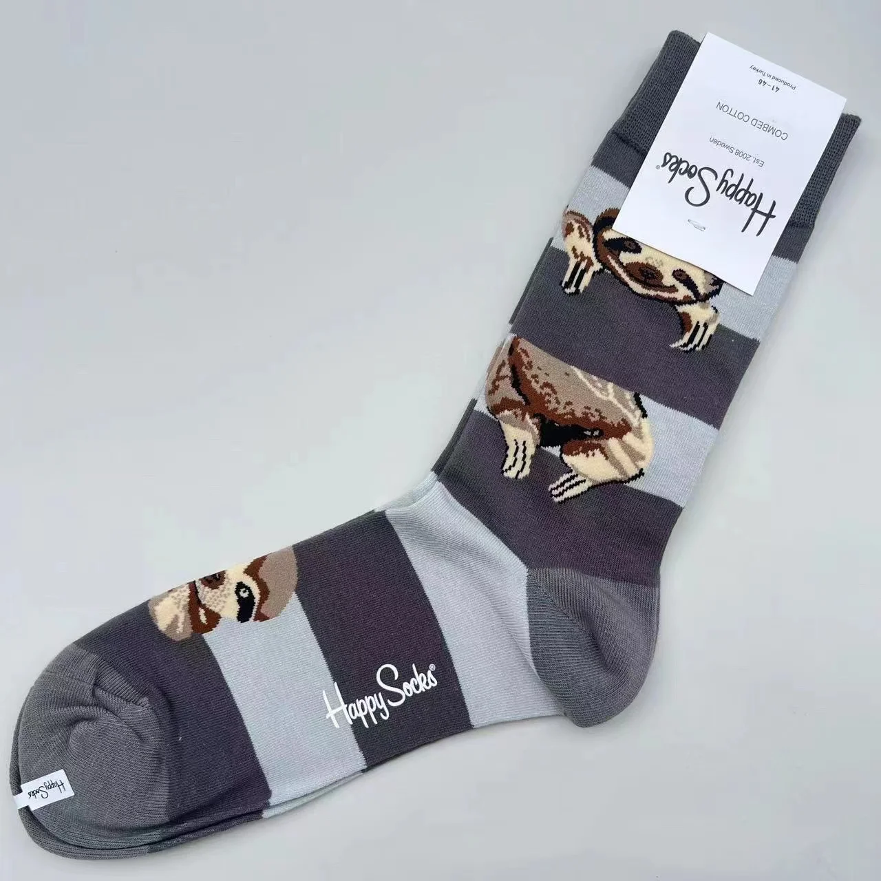 Happy Socks Mid-tube sokken voor heren Vier seizoenen puur katoen Klassieke sokken MAAT 41-46
