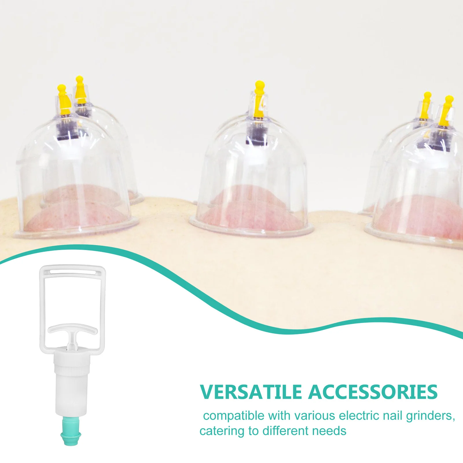 

Устройство для баночной терапии, ручной насос, вакуумный инструмент для банок, легкий прочный пластик, сборка не требуется для домашнего использования в салоне