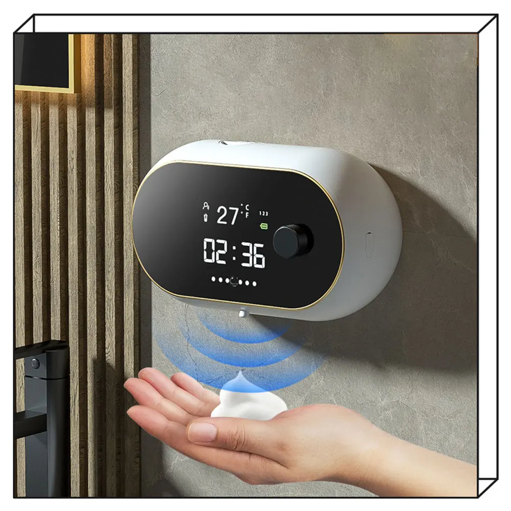 Foam Wall Mounted Induction Soap Dispenser Infrared Induction Automatic Hand Sanitizer USB Hand Washer