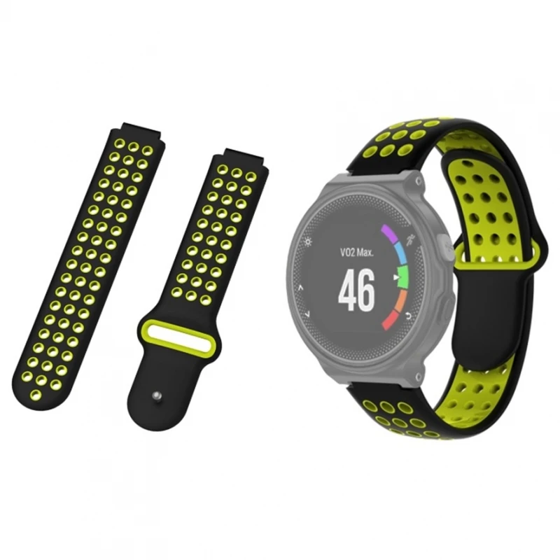 GARMIN FORERUNNER 220 230 235 630 620 735XT Silicone Black Yellow # Garmin Forerunner 220 # Garmin Forerunner 230 # Garmin Forerunner 235 # Garmin Forerunner 630 # Garmin Forerunner 620 # Garmin