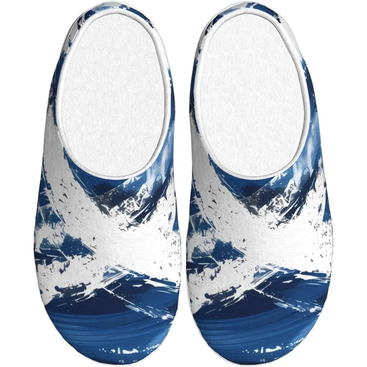 

Jamaican flag and Palm Trees TPR Cotton Non-Slip Flannel House Slippers For Women Men