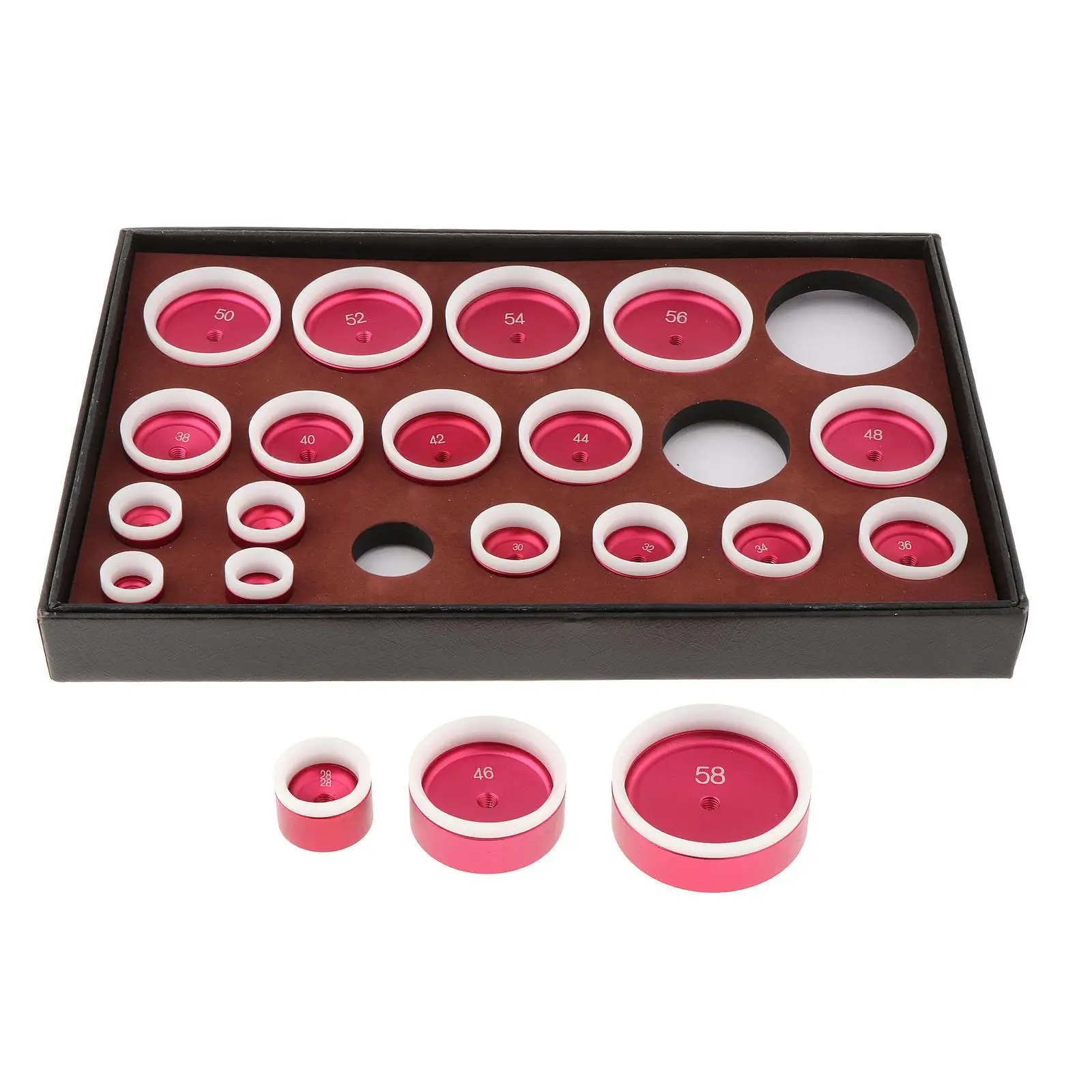20x Watch Press Dies Watch Maintenance Multifunction Watch Back Case Fitting Dies for Case Closing Watch Repairing Watchmakers