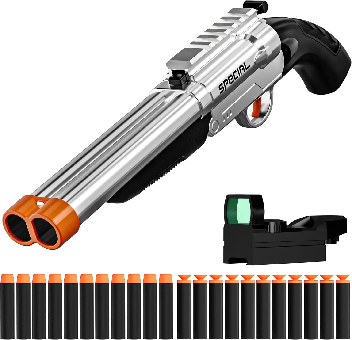 بندقية قصيرة مزدوجة برميل بندقية اللعب رغوة الناسفات مع إيفا السهام اطلاق النار لعبة التعليم لعبة نموذج للأطفال الأولاد الكبار الهدايا #1