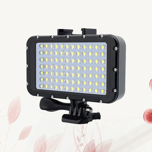 50m/ 164 pies luces subacuáticas regulables recargables impermeables luces de buceo luces de vídeo LED 84 LED 5000lm para cámaras