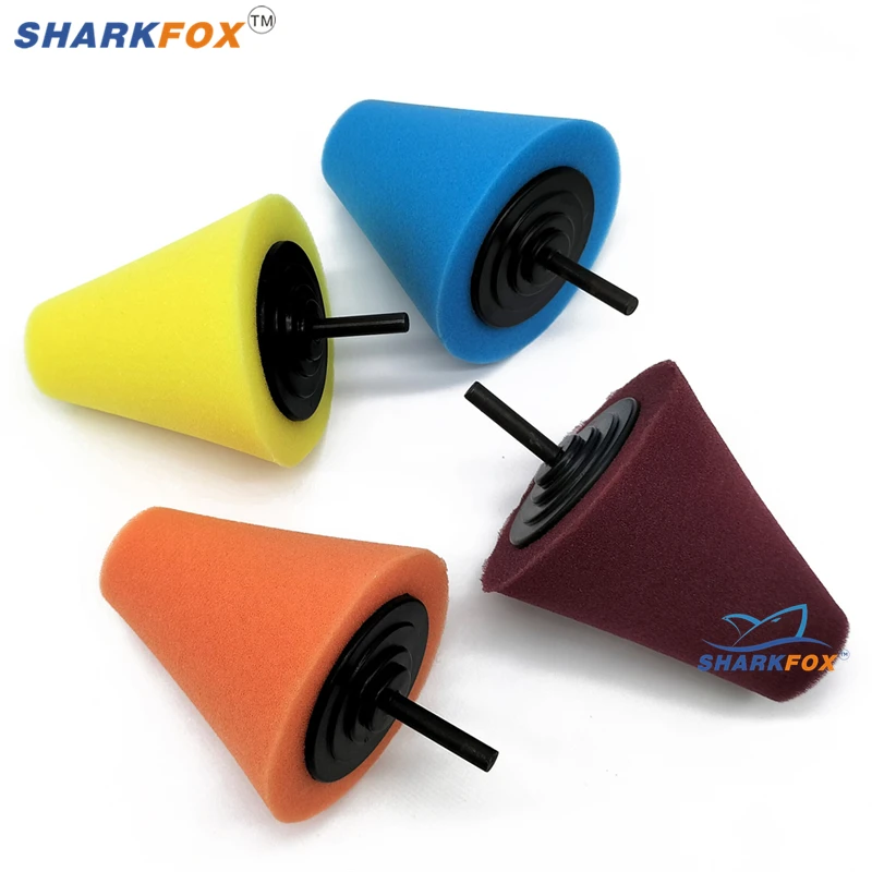 

Sharkfox Car Polishing Pad Buffing Foam Sponge Pad Cone Polisher Buffer Pad Automotive Waxing Kit