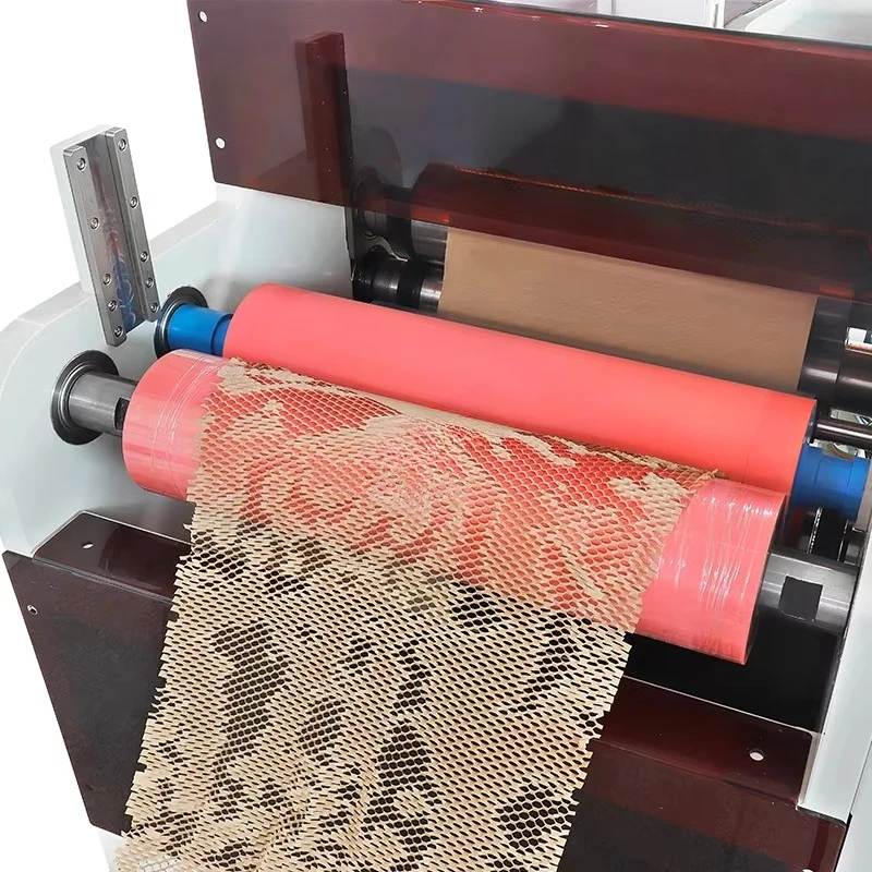Honeycomb Paper Making Machine Rotary Die Cutting Honeycomb Wrapping Paper Rewinding Machine Price
