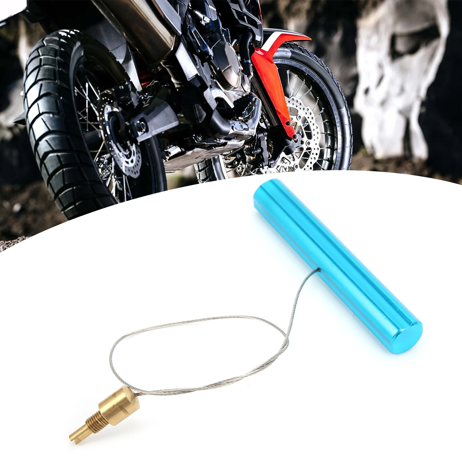 

Motorcycle Air Valve Puller Tube Tire Stem Tool Blue 80x10mm/3.1x0.4in Bicycles Components Valve Stem Puller Tube Tire Stem Tool