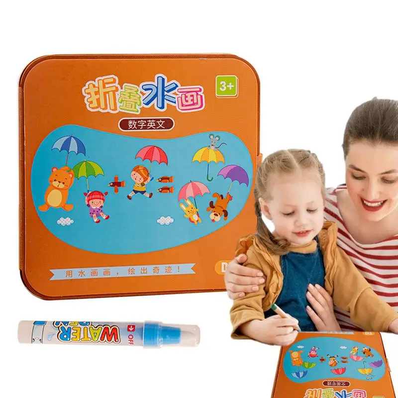 Doodle Book For Kids Reusable Doodle Game Watercolor Paint Set Educational Learning Board Fun And Creative Educational Tools