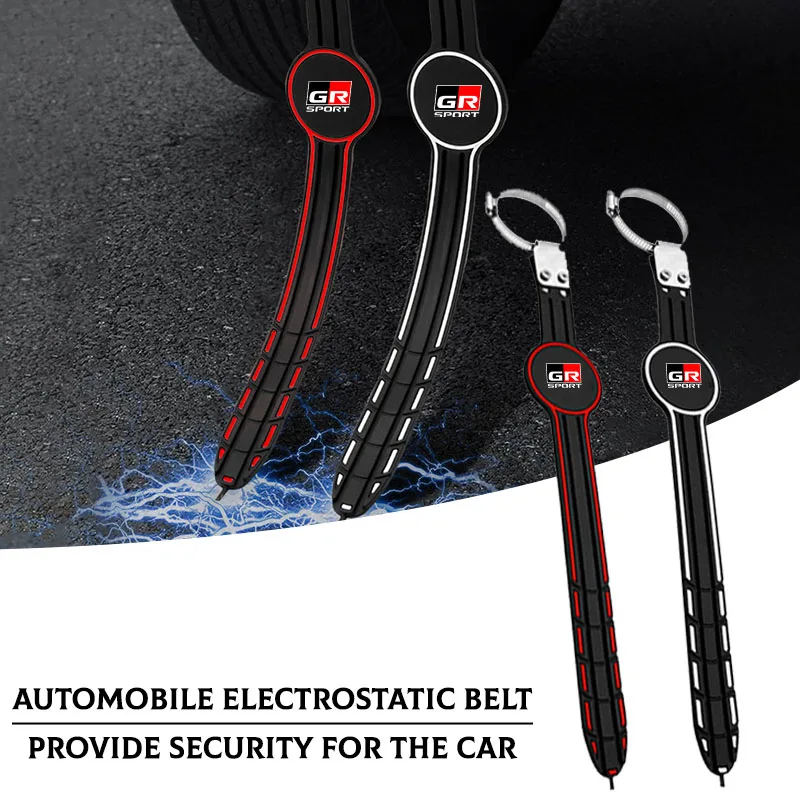

Auto Car Anti-Static Earth Ground Wire Belt Anti-Static Flex Strip for Toyota GR Sport Gazoo Racing Yaris 86 Corolla Hilux Supra