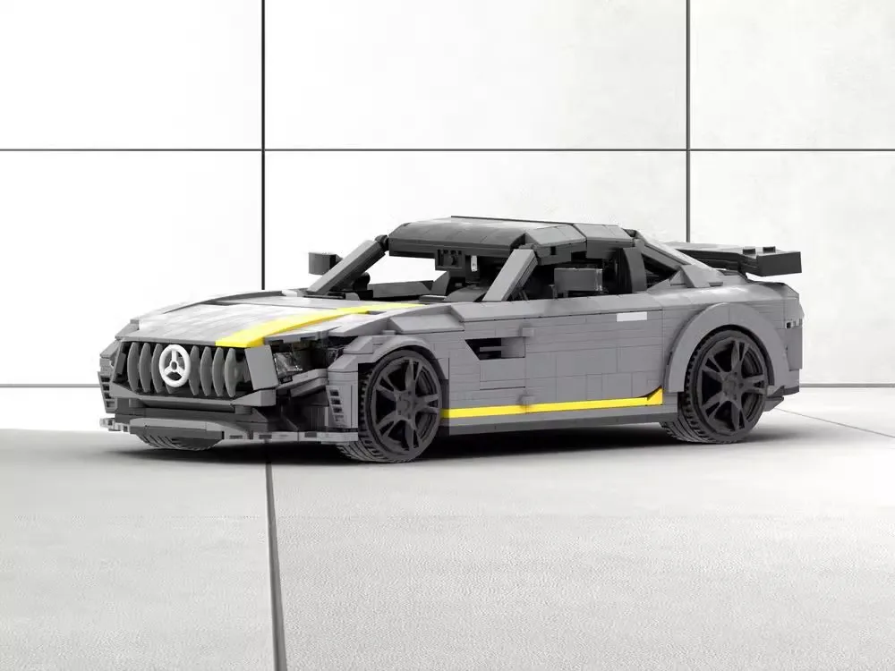 Creatieve MOC Technische Auto Mercedes GTR Benzed Speed Voertuigen Supercar Sets Bouwstenen Speelgoed voor Jongens Kerstcadeaus