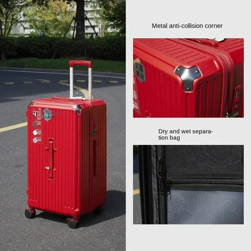 22 24 28 Inch Large Size Suitcase Rectangular Carrier-31 Inch Luggage PC Suitcases Travel Trolley Case with Five Spinner Wheels