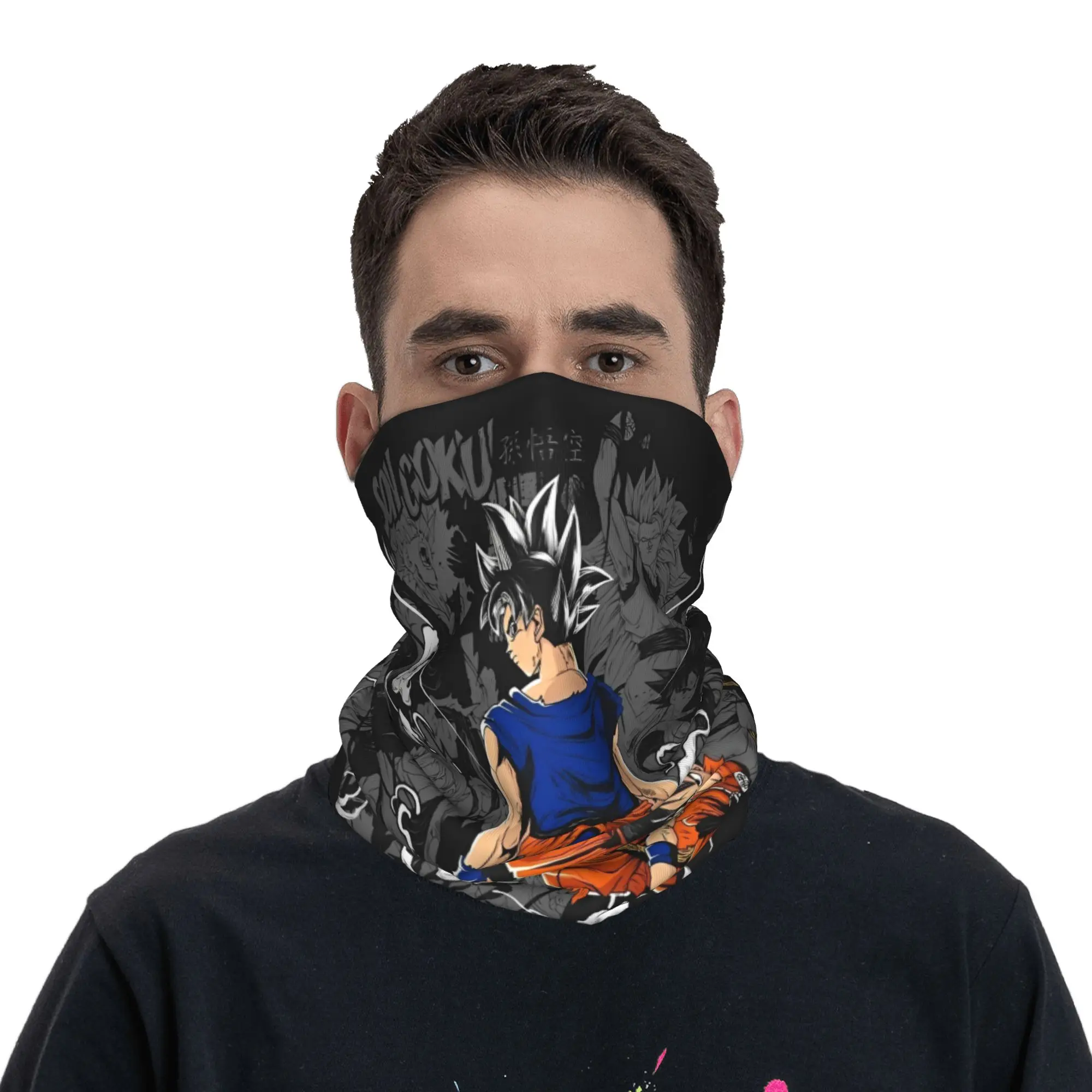 dragonball dragonballz dbz Merchandise Bandana Neck Gaiter  Magic Scarf Multi-use Hiking Scarf Unisex All Season
