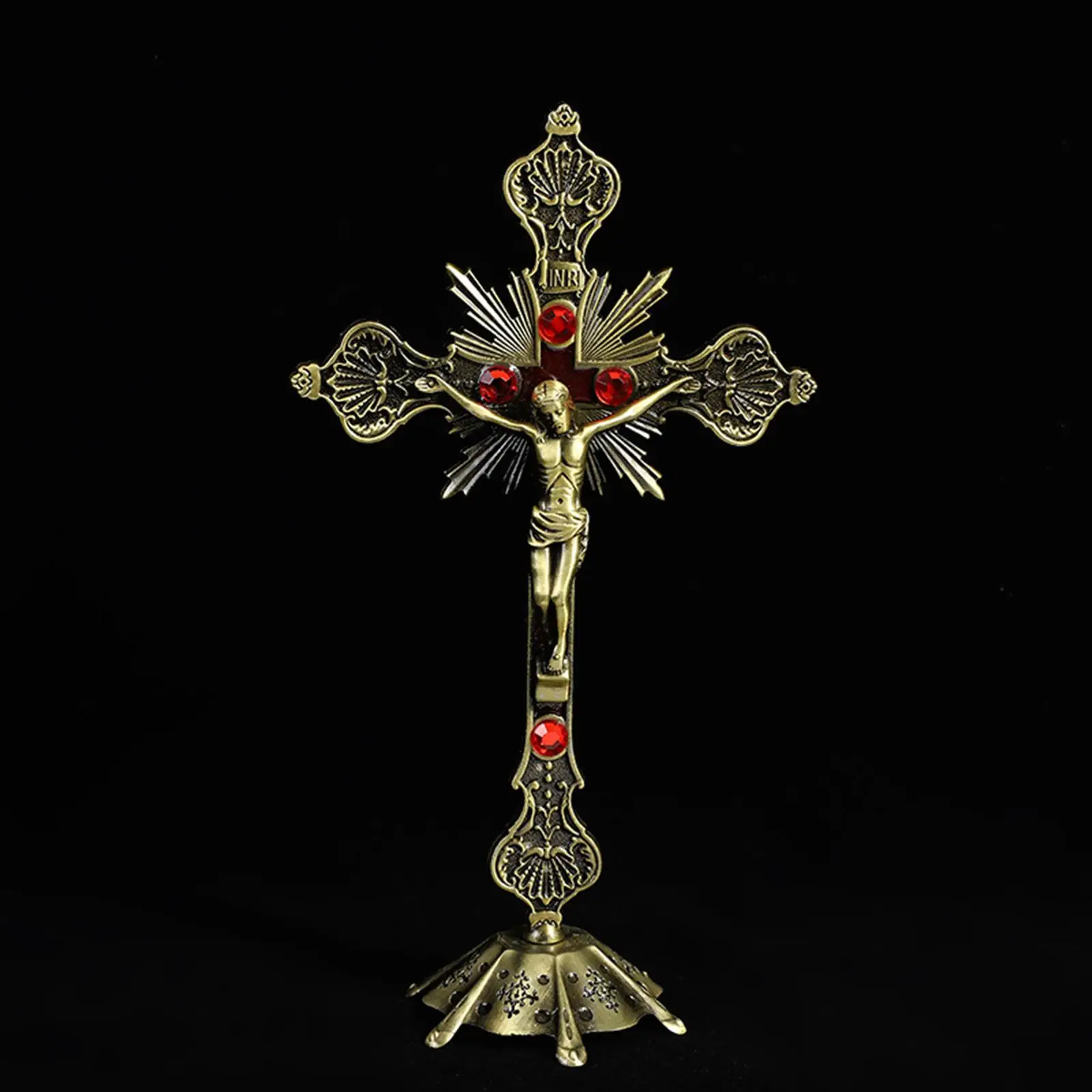 Metal Antique Standing Church Crucifix Cross Wall Crucifix Prayer Crosses